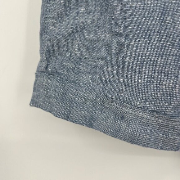 Athleta Cabo Linen 4" Short chambray blue woman's size 4 - Picture 6 of 9